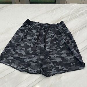 Lululemon Athletica Black and Gray Athletic Shorts